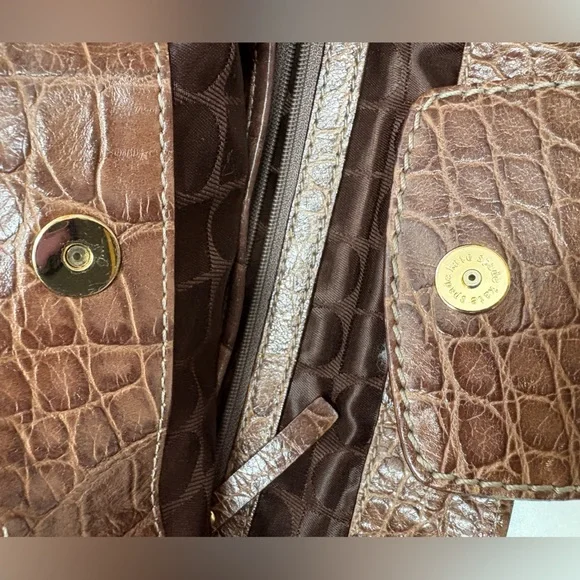 ♠️ Kate Spade ♠️ Brown Shoulder Bag with Suede and Leather - Picture 9 of 16